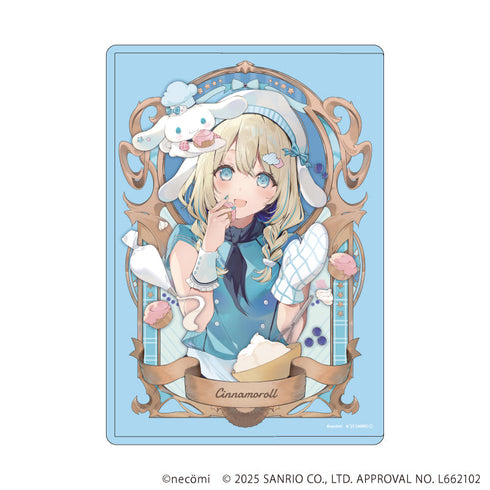 『necomi×サンリオキャラクターズ』キャラクリアケース02/シナモロール(コラボイラスト)
